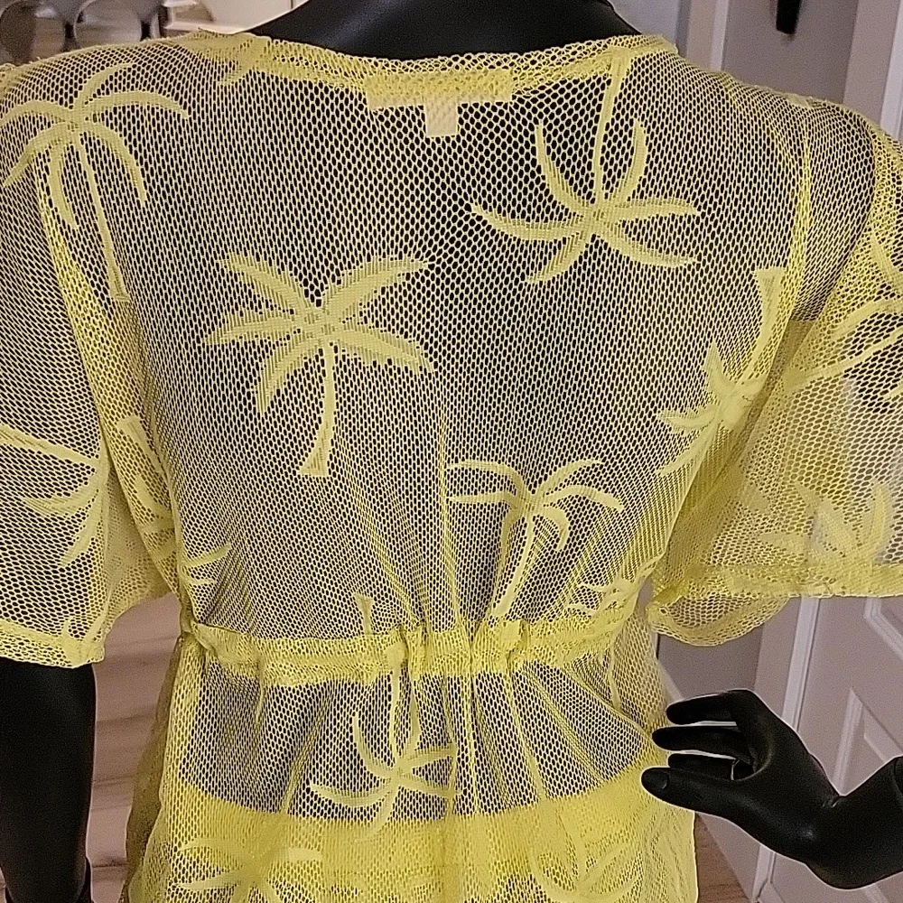 MIKEN Swim | 2-piece | Mesh Swimsuit Coverup | Sz. S | Mustard | NWOT + Swim top - Picture 15 of 17